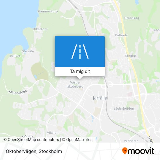 Oktobervägen karta