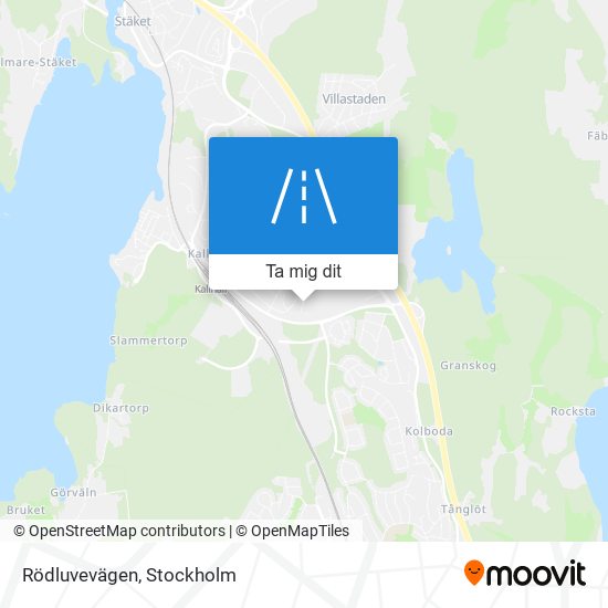 Rödluvevägen karta