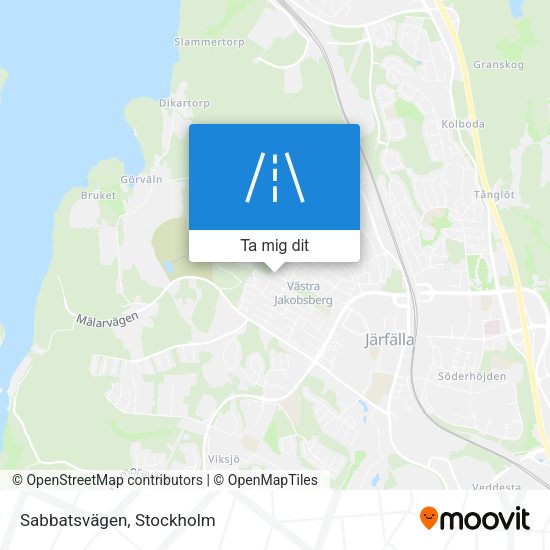 Sabbatsvägen karta