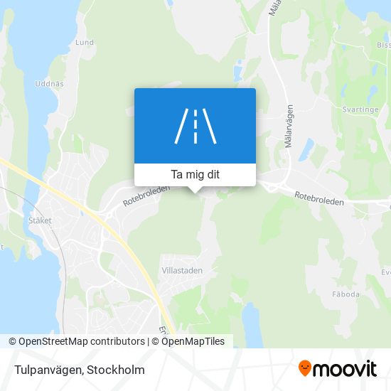 Tulpanvägen karta