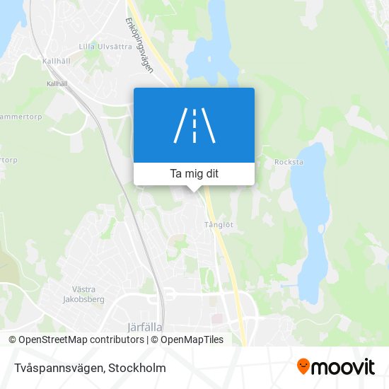 Tvåspannsvägen karta