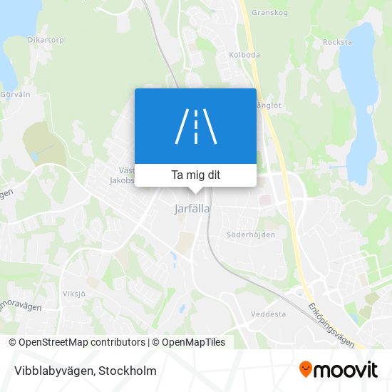 Vibblabyvägen karta