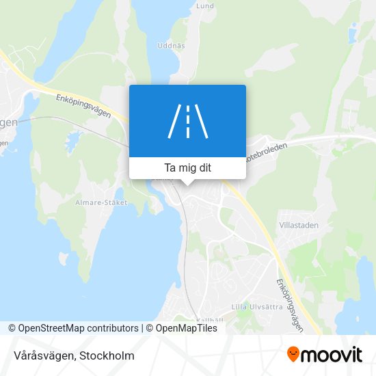 Våråsvägen karta
