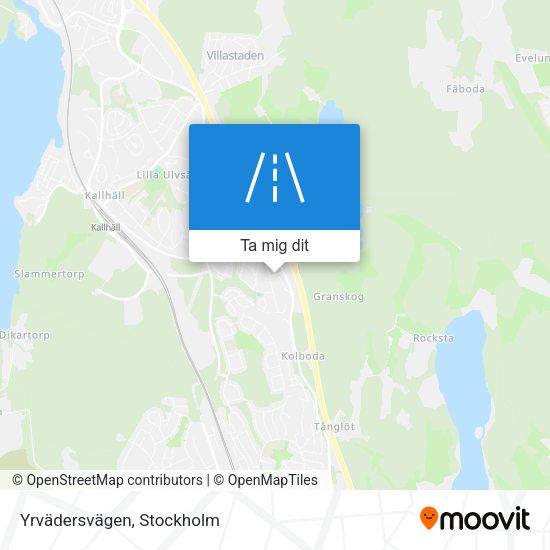 Yrvädersvägen karta