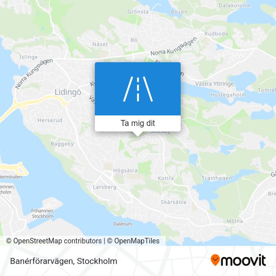 Banérförarvägen karta