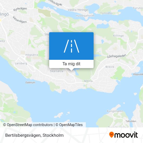 Bertilsbergsvägen karta