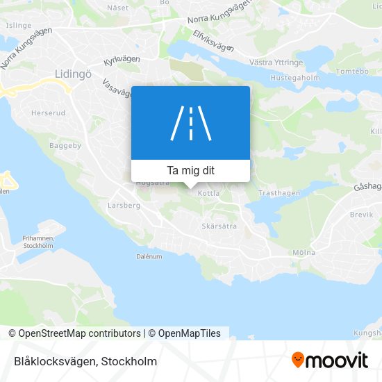 Blåklocksvägen karta