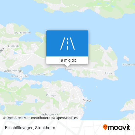 Elinshällsvägen karta