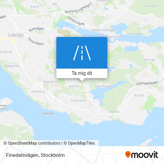 Finedalsvägen karta