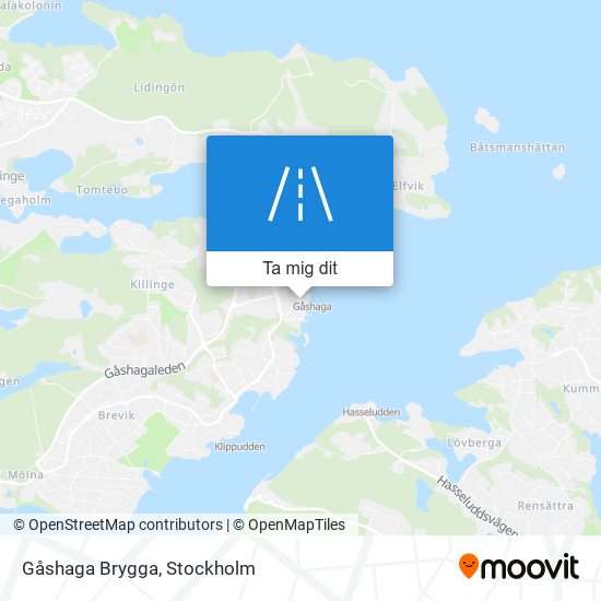 Gåshaga Brygga karta