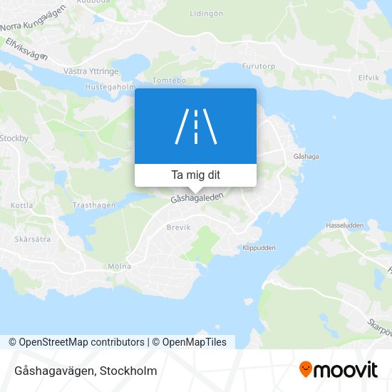 Gåshagavägen karta