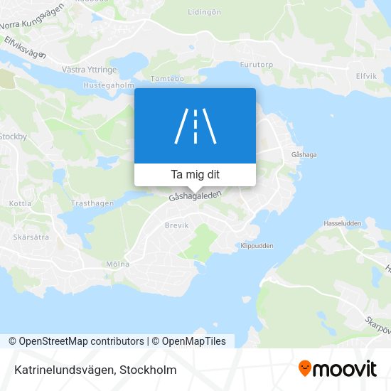 Katrinelundsvägen karta