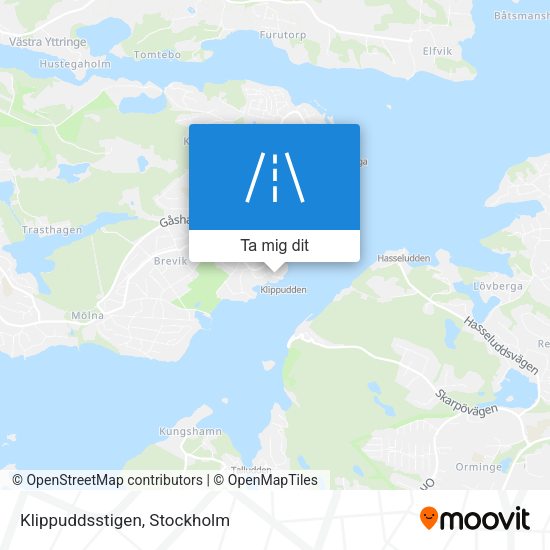 Klippuddsstigen karta