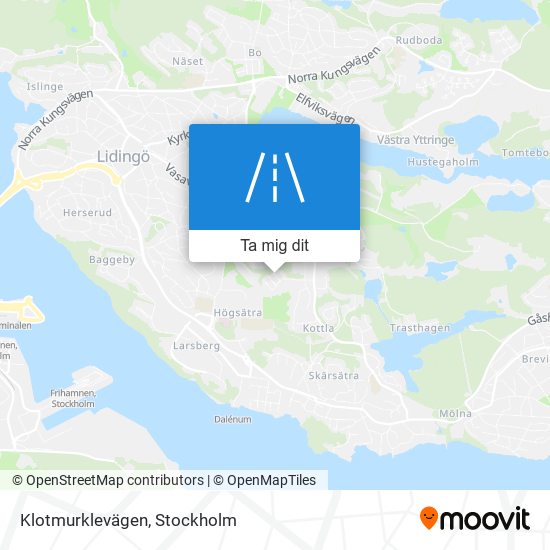 Klotmurklevägen karta