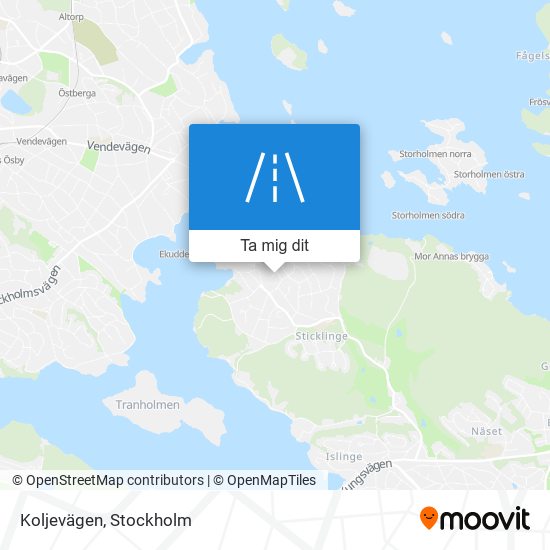 Koljevägen karta