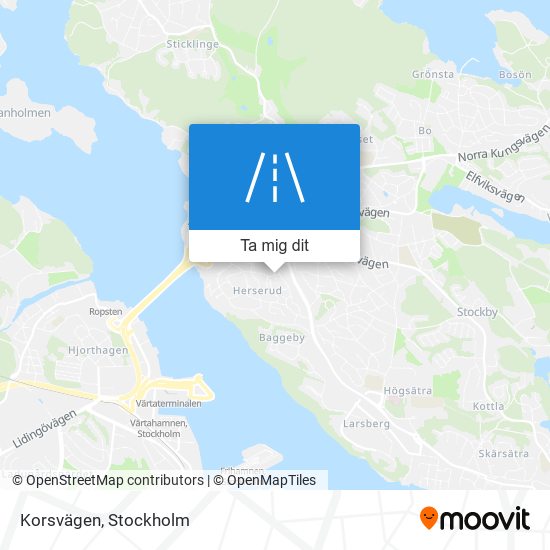 Korsvägen karta