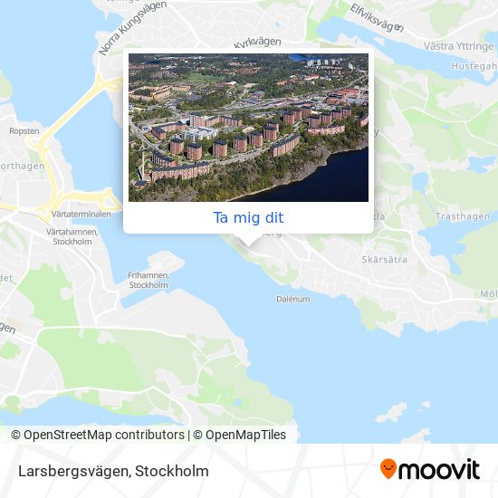 Larsbergsvägen karta