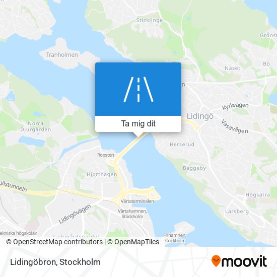 Lidingöbron karta