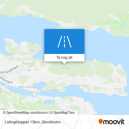 Lidingöloppet 15km karta