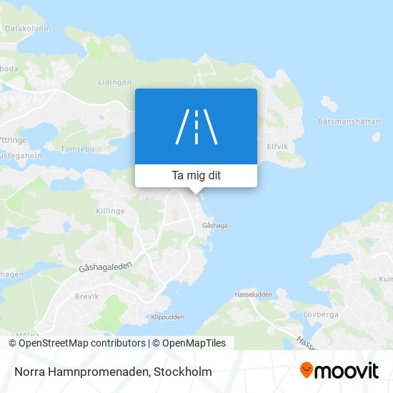 Norra Hamnpromenaden karta