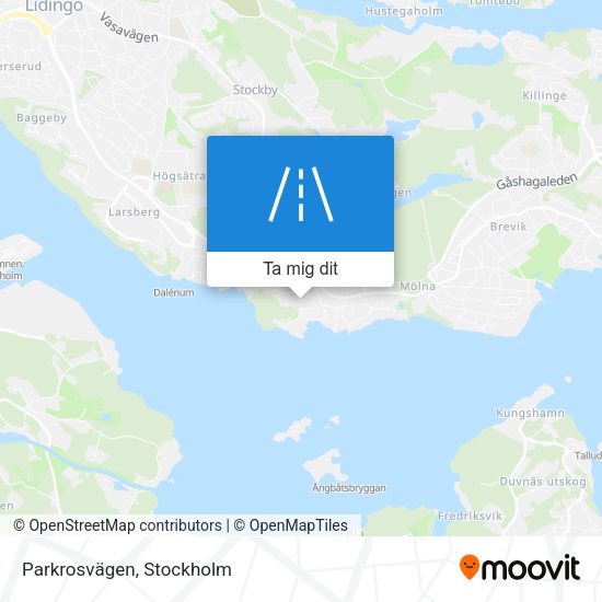 Parkrosvägen karta