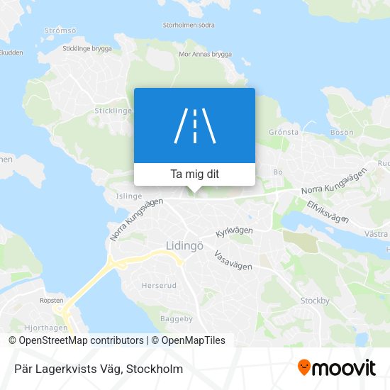 Pär Lagerkvists Väg karta