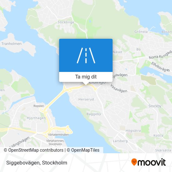 Siggebovägen karta