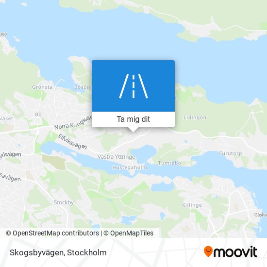 Skogsbyvägen karta