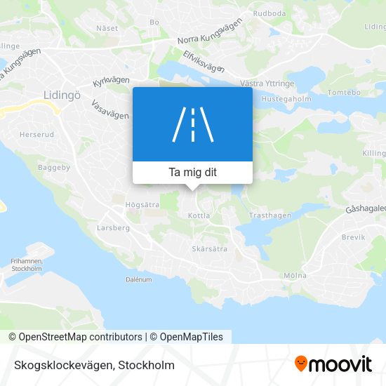 Skogsklockevägen karta