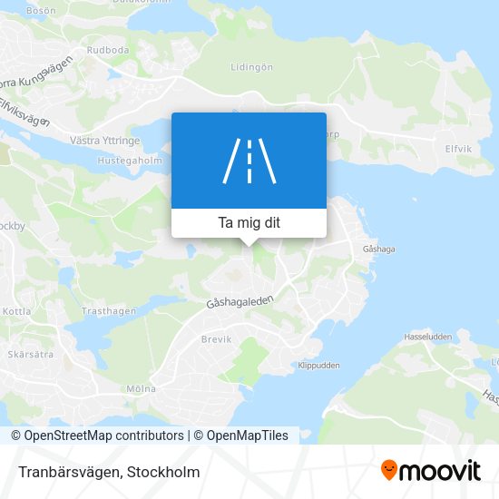 Tranbärsvägen karta