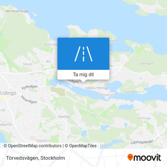 Törvedsvägen karta