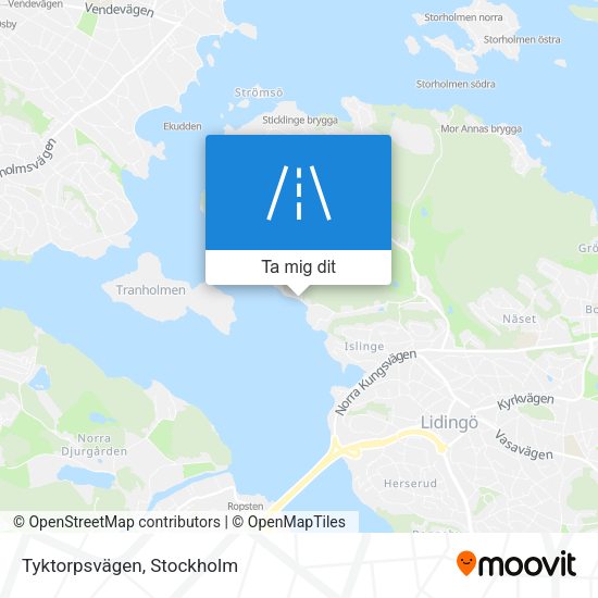 Tyktorpsvägen karta