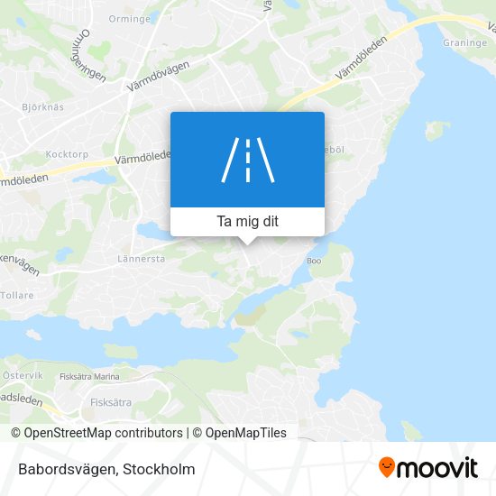 Babordsvägen karta