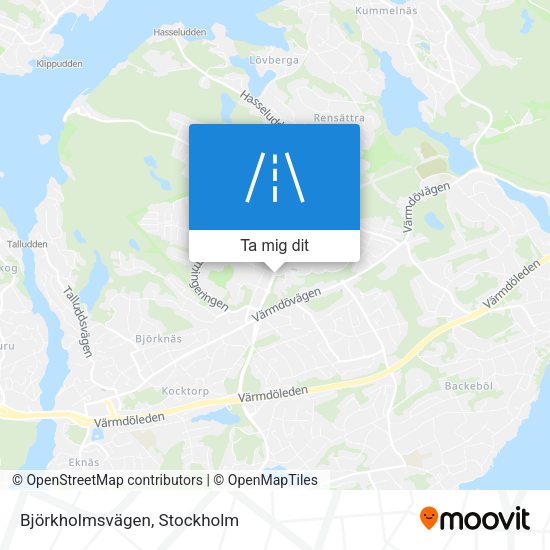 Björkholmsvägen karta