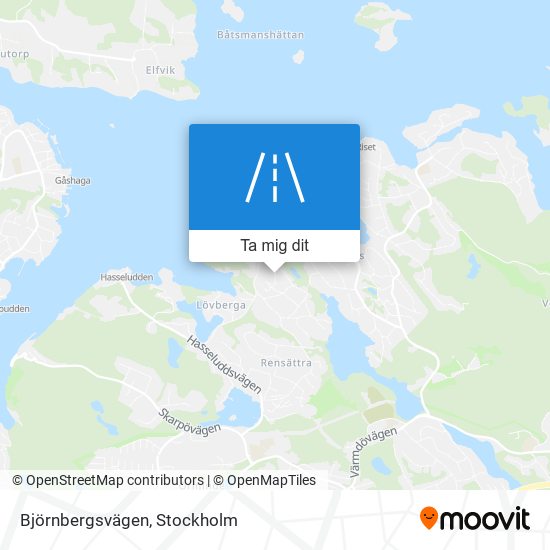 Björnbergsvägen karta