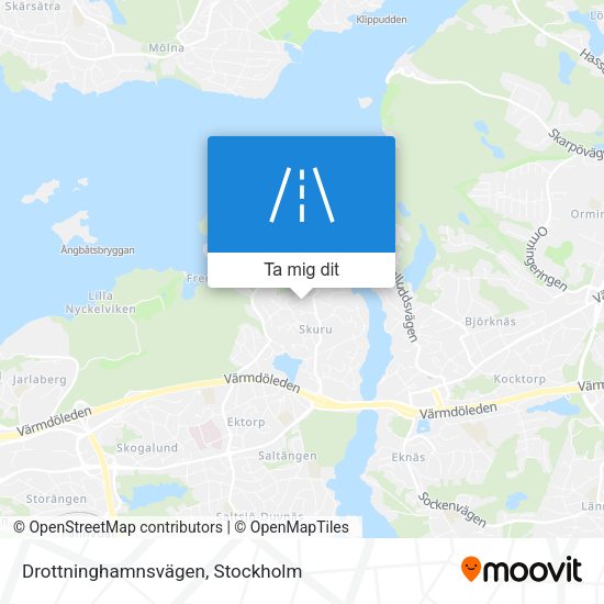Drottninghamnsvägen karta