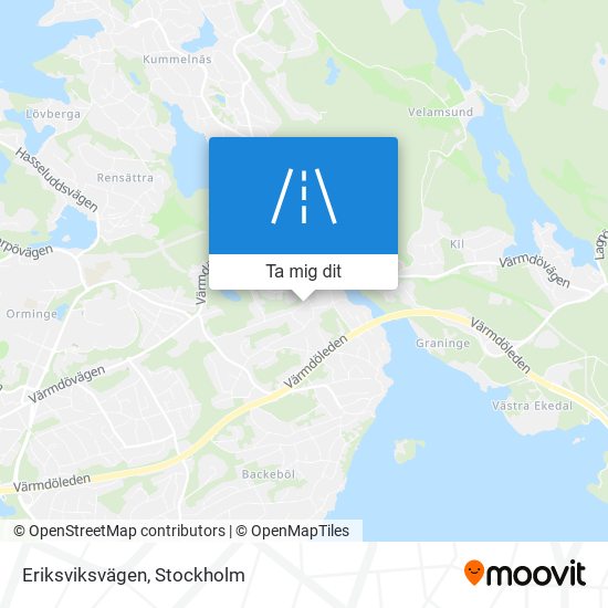 Eriksviksvägen karta