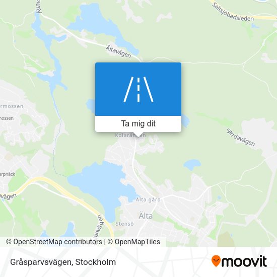 Gråsparvsvägen karta