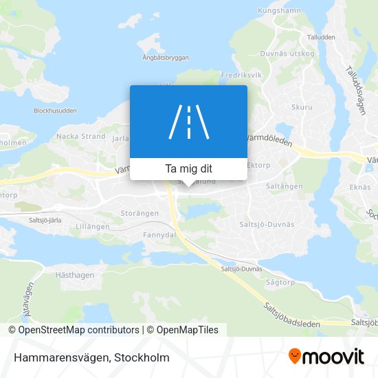 Hammarensvägen karta