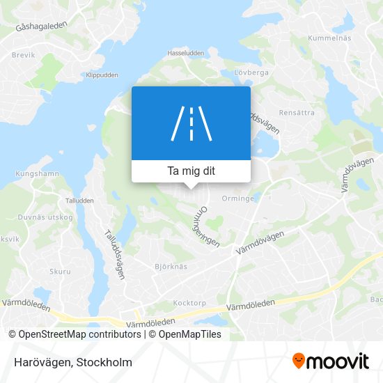 Harövägen karta