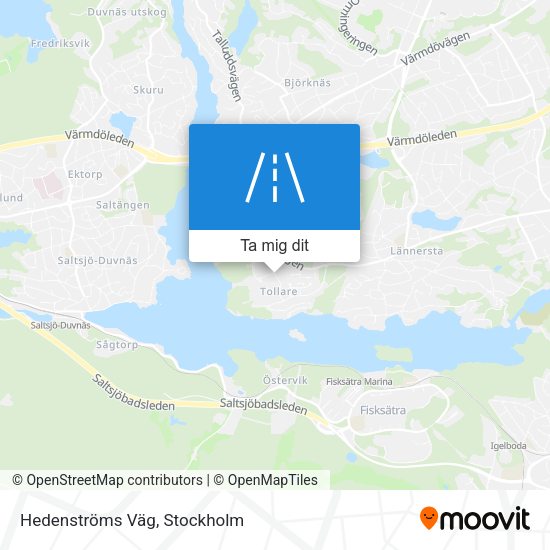 Hedenströms Väg karta