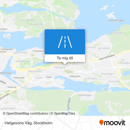 Helgesons Väg karta