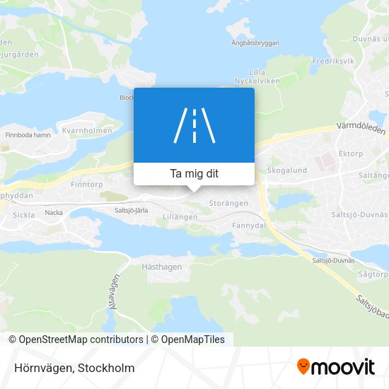 Hörnvägen karta
