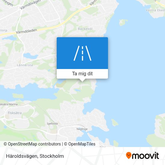 Häroldsvägen karta