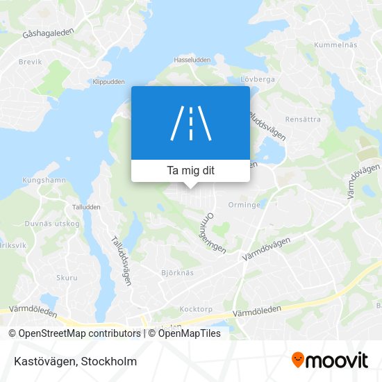 Kastövägen karta