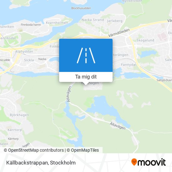 Källbackstrappan karta