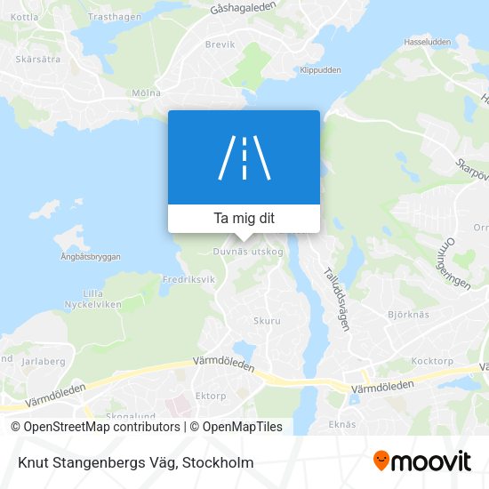 Knut Stangenbergs Väg karta