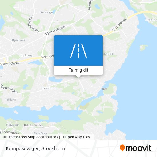 Kompassvägen karta