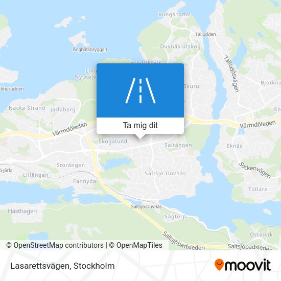 Lasarettsvägen karta