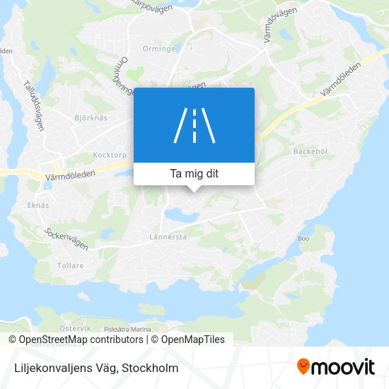 Liljekonvaljens Väg karta